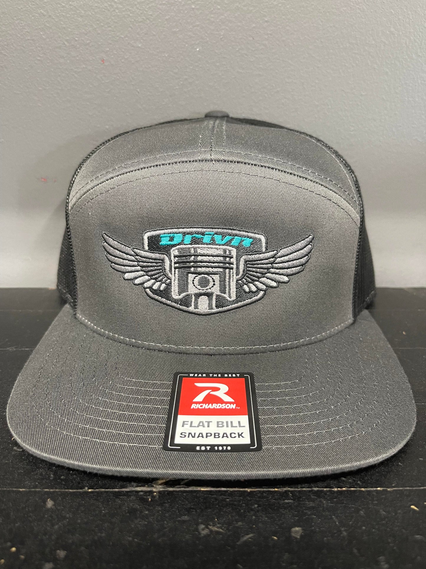 5 panel wing logo snap back hat