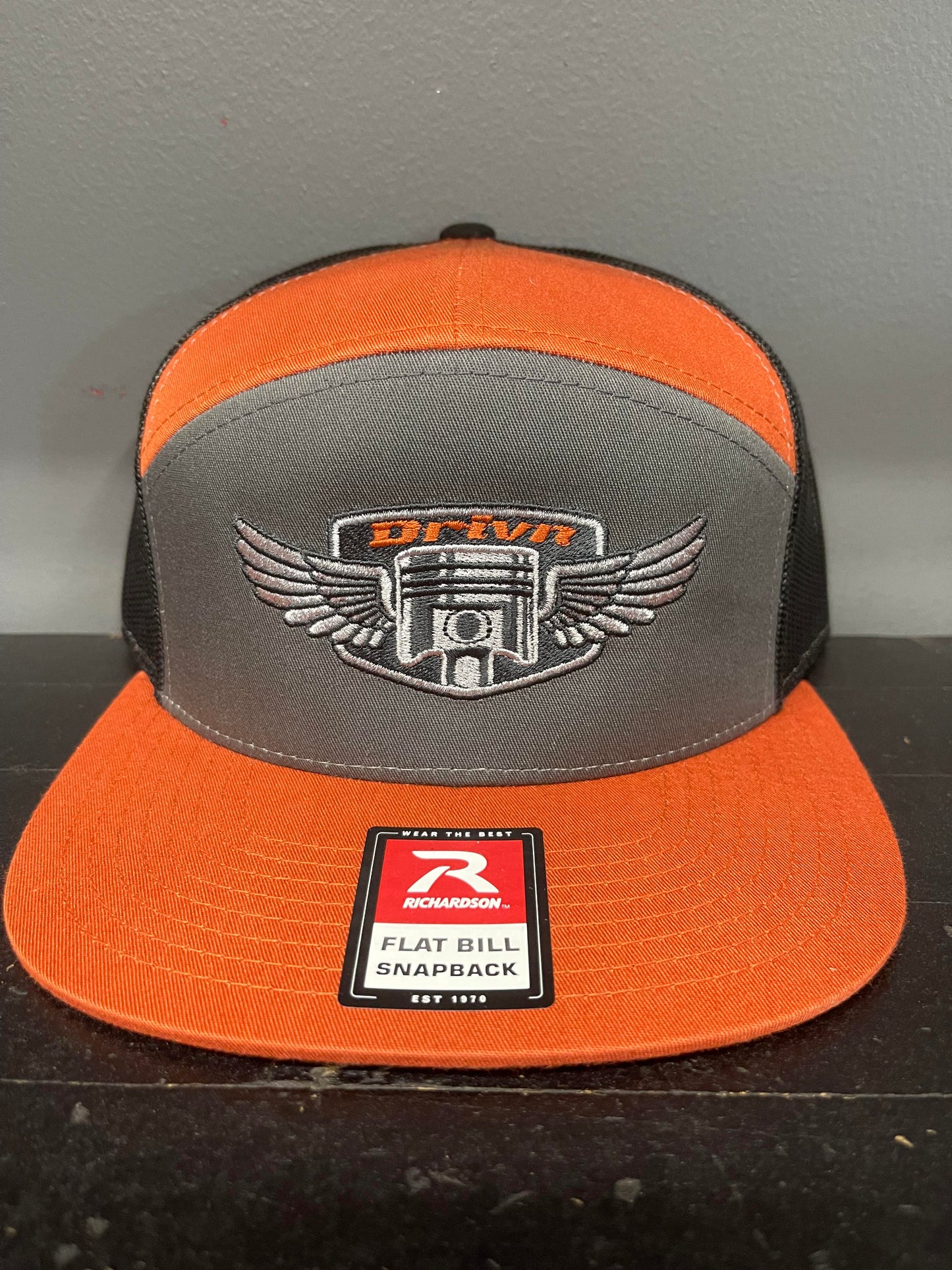 5 panel wing logo snap back hat