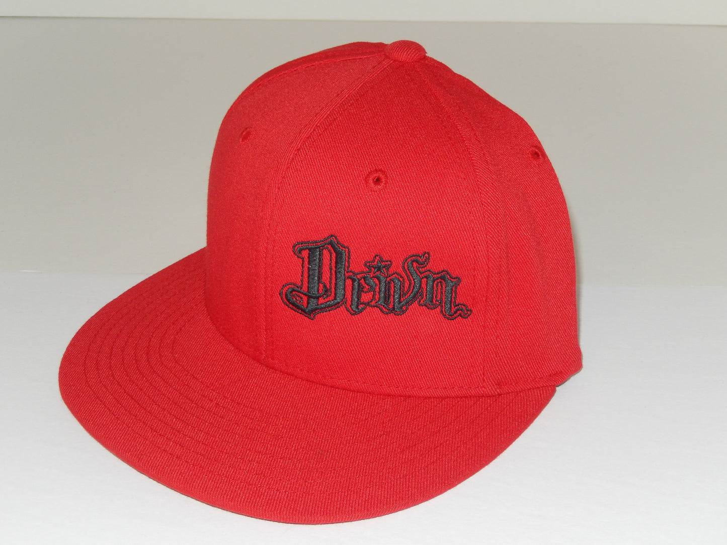 flat bill fitted original logo hats