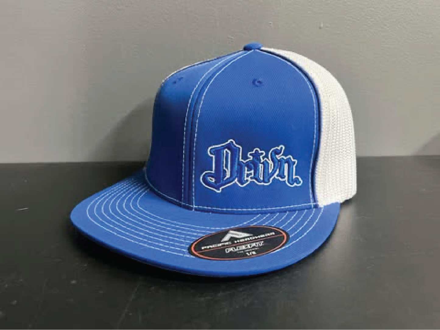 flat bill fitted mesh back original logo hats