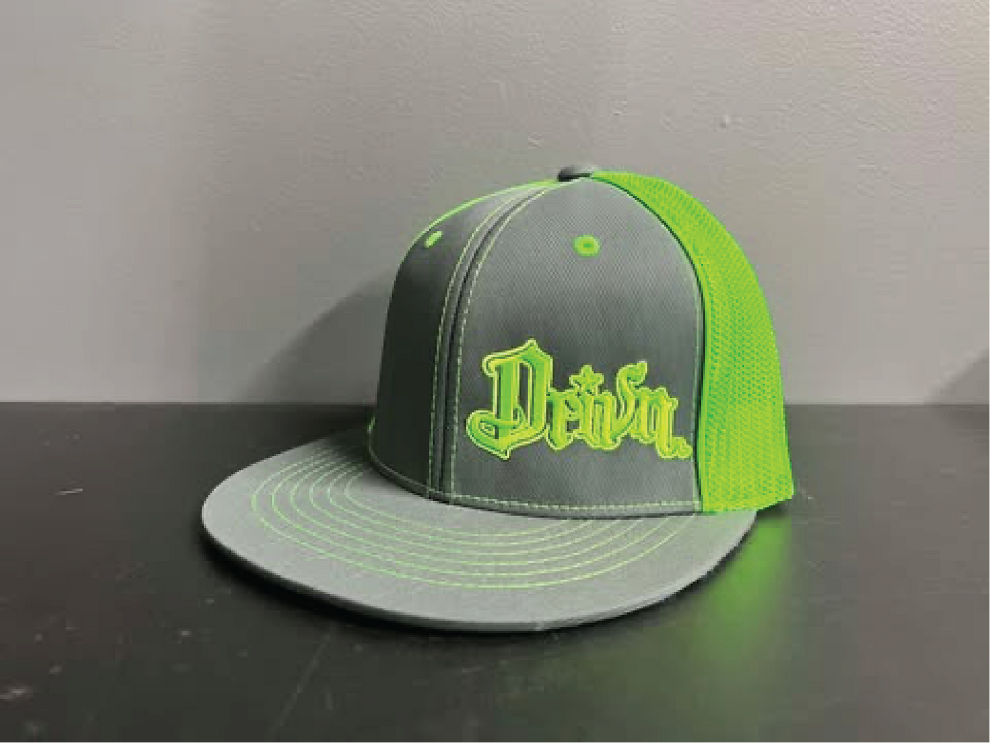 flat bill fitted mesh back original logo hats