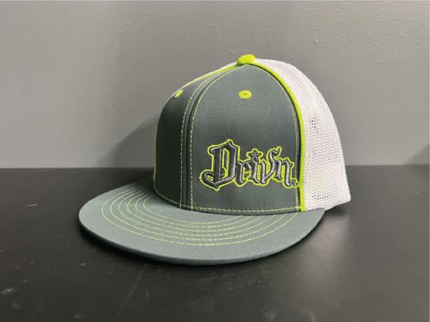 flat bill fitted mesh back original logo hats