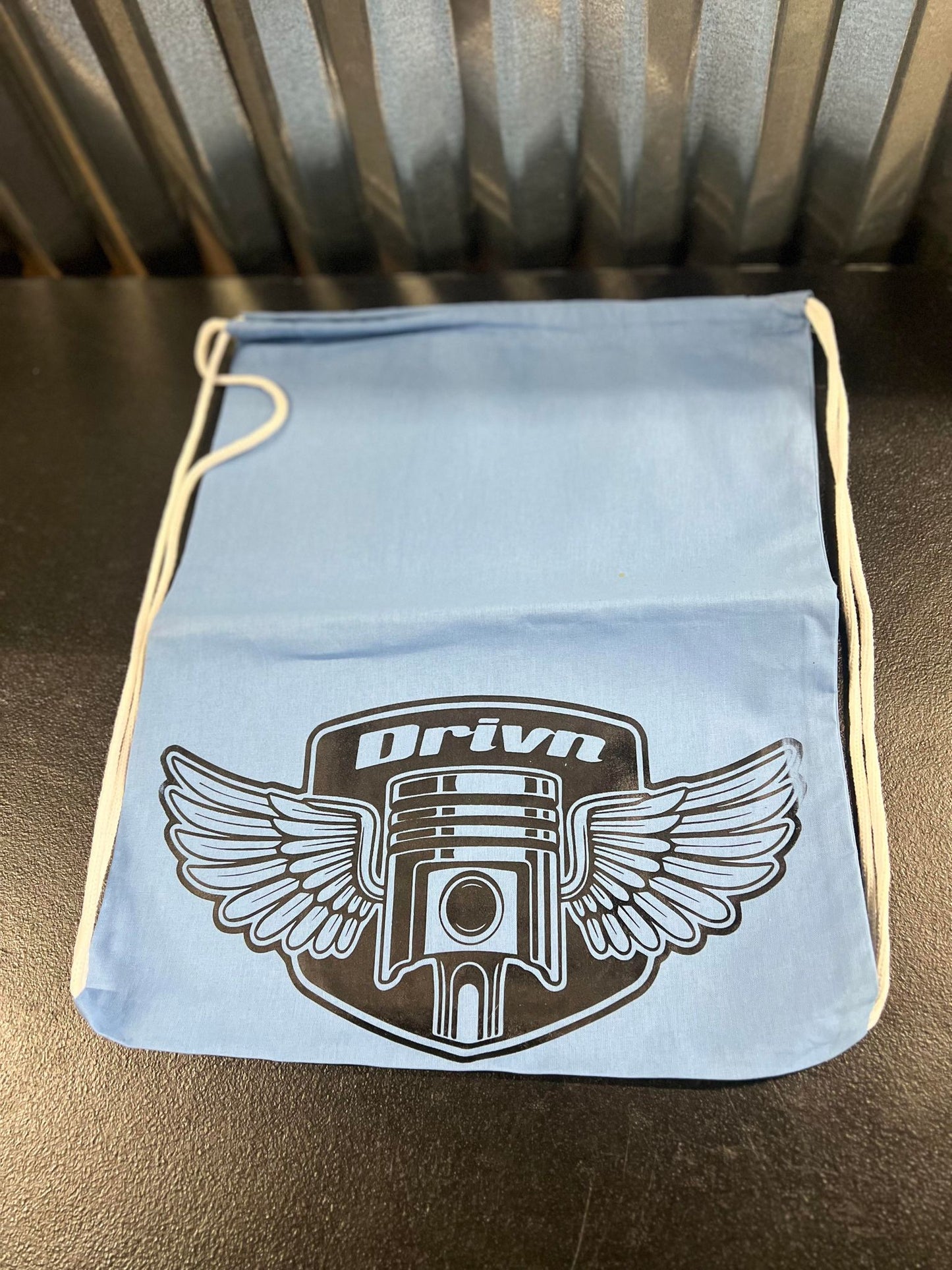 canvas pull string bag