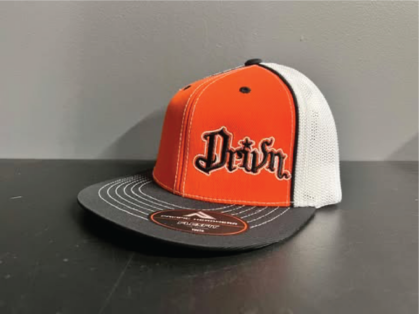 flat bill fitted mesh back original logo hats