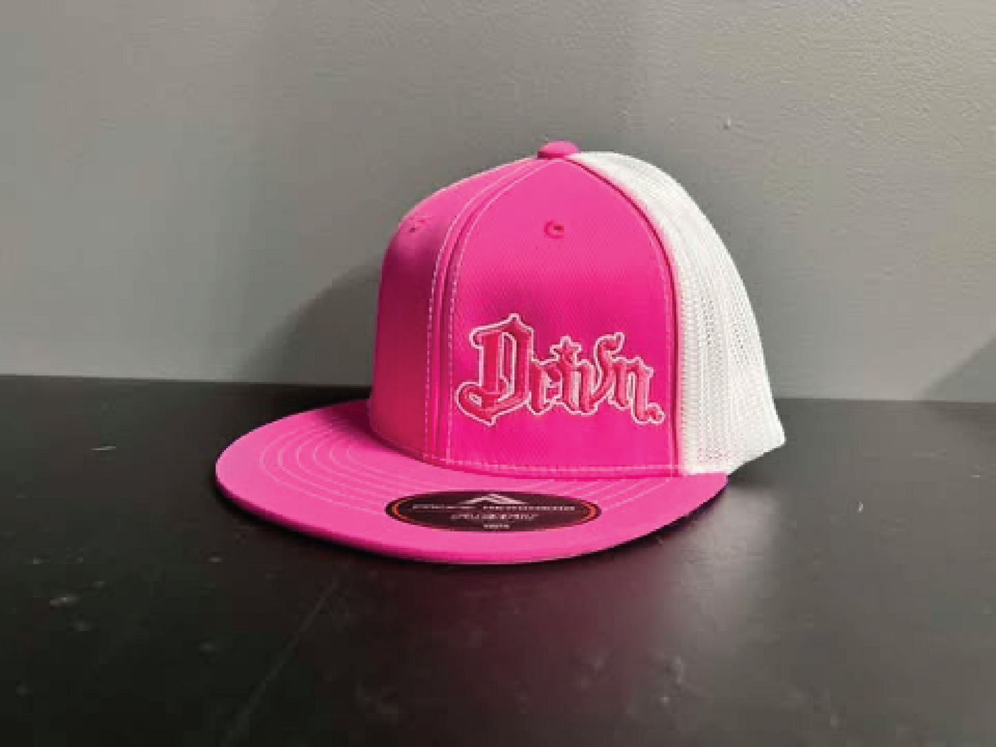flat bill fitted mesh back original logo hats