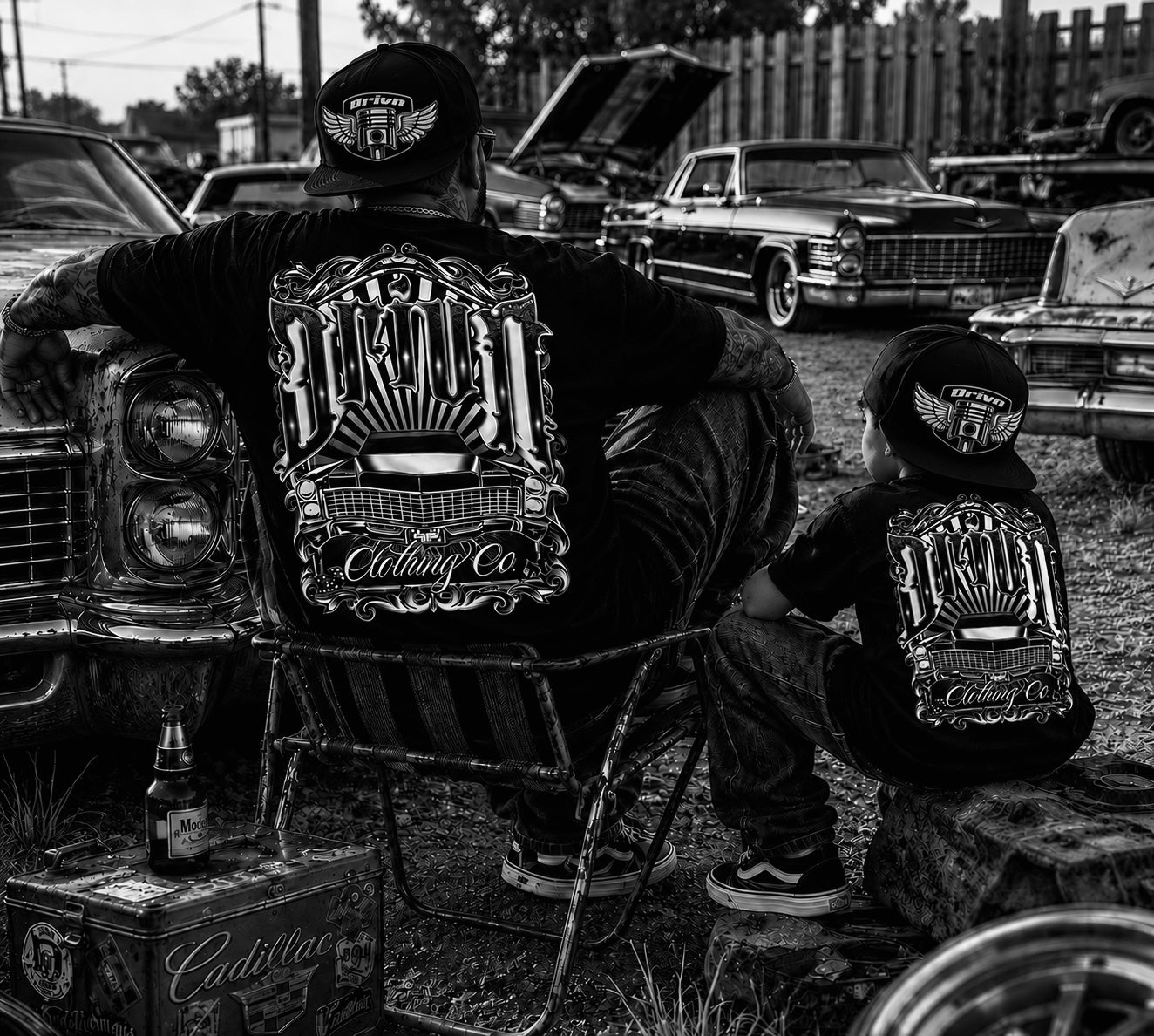 long black cadillac kids