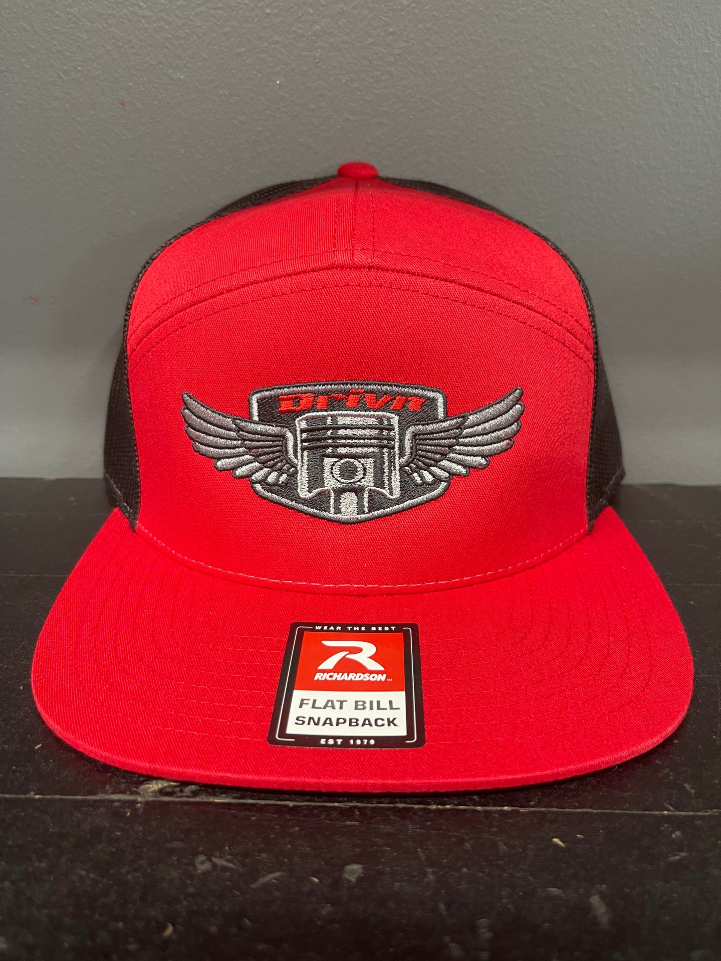 5 panel wing logo snap back hat