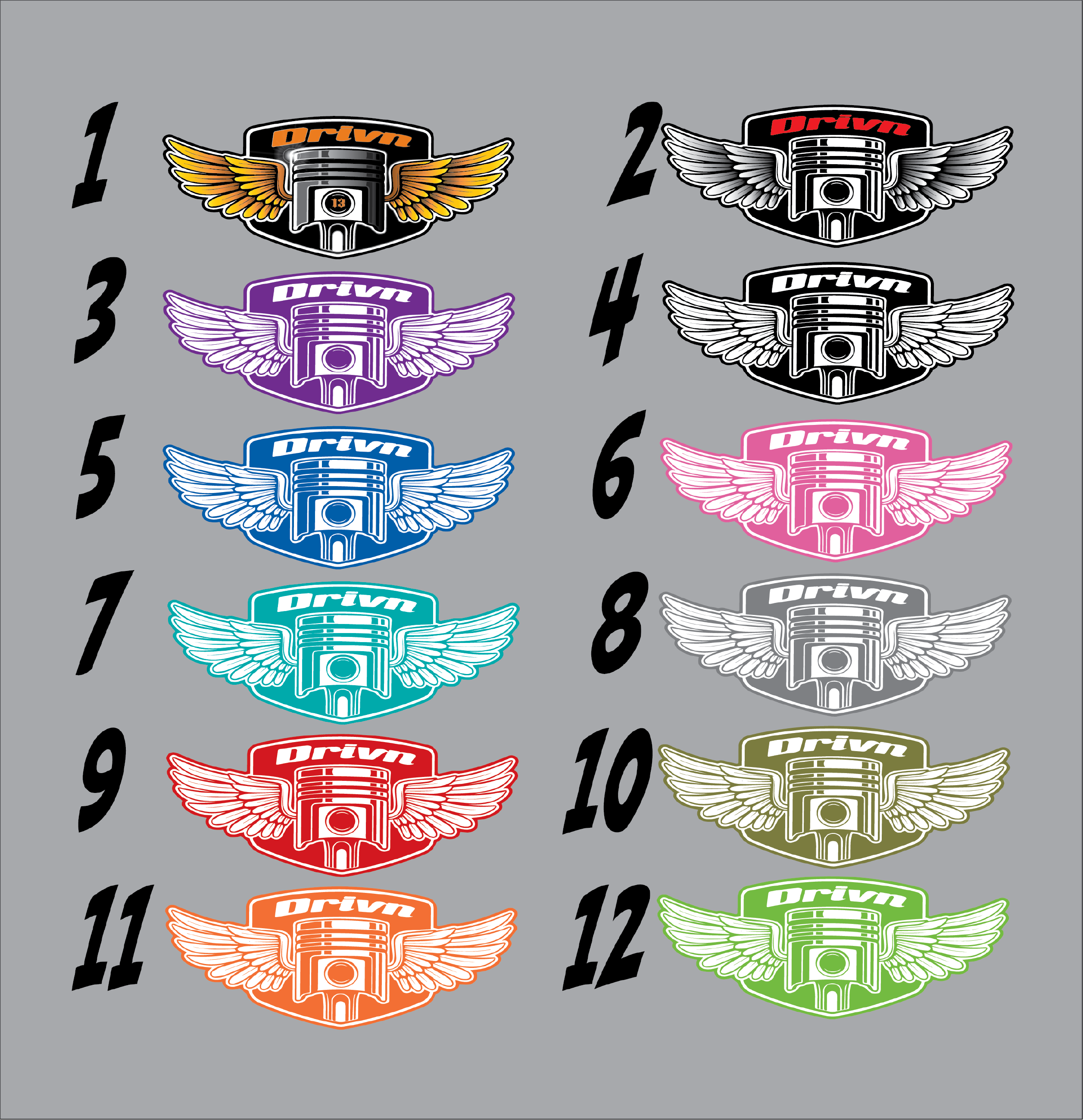 Ab Wing Sticker wing logo stickers – Drivnclothing.com