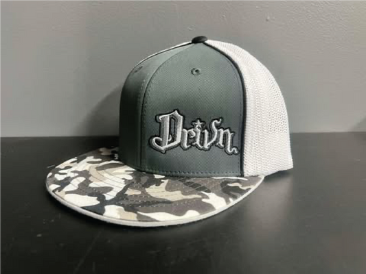 flat bill fitted mesh back original logo hats